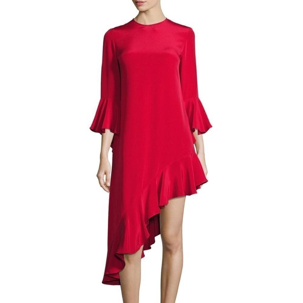 Alexis Hazel Ruffle-Trim Asymmetric Dress Size Medium